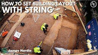 How to set a Building Layout with STRING! | Single Storey Extension #9