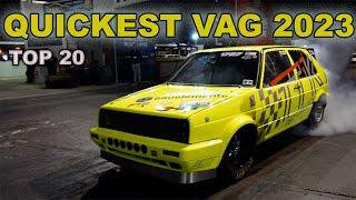 VEEDUBRACING TOP 20 QUICKEST VAG CARS FROM 2023