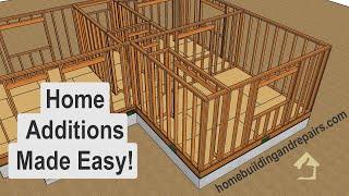 Wall Framing, Building Plans And Interior Remodeling - Small Home Addition Construction Ideas