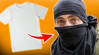 How to make a MASK out of a T-SHIRT
