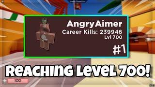 REACHING LEVEL 700!!! (Roblox Arsenal)