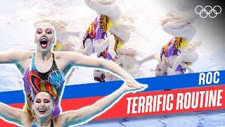 ROC's Amazing Performance in Artistic Swimming at Tokyo 2020!