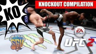 EA UFC 2 (Xbox One) - "IT'S...ALL...OVER!" Knockout Mode KO Compilation