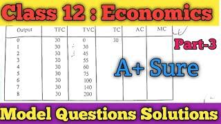 Class 12 Economics Model Question Solution 2080/81 Part 3