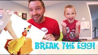 Father & Son PLAY SQUAWK! / Egg Explosion Game!