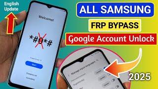 New Method - All Samsung Frp Bypass 2025 Android 11-12-13-14 || No Code *#0*# - No Need TalkBack