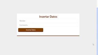 Tutoriales PHP y MySQL | Insertar Datos Con PHP y AJAX a MySQL