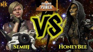 TOURNAMENT SET VS THE BEST CASSIE CAGE! Semiij vs HoneyBee! [Pyramid of Power]