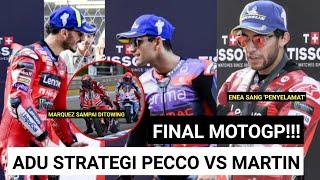 FINAL!!! Pecco Sengaja Towing Marquez Jegal Martin di RACE, Bagnaia 'Penyelamat' - GPBarcelona 2024