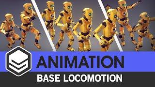 ANIMATION Base Locomotion - Animation Showcase by #syntystudios