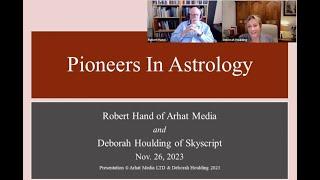 Pioneers in Astrology: Robert Hand & Deborah Houlding Converse on House System Research & Practice