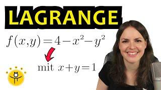 EXTREMA mit Nebenbedingungen – LAGRANGE Methode, mehrdimensionale Extremstellen bestimmen