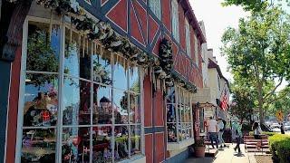 Walking tour of the Danish Village in Solvang near Santa Barbara California