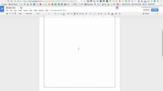 Google Docs - How To Add A Border
