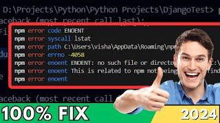 Fix ENOENT no such file or directory - React App Creation [2024]