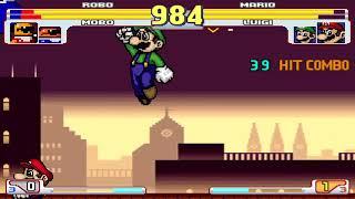 NICK54222 MUGEN: Robo and Mobo VS Super Mario and Super Luigi