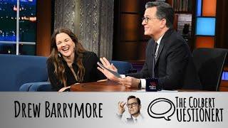 Drew Barrymore Takes The Colbert Questionert