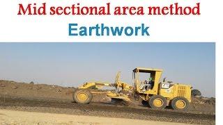 Mid- sectional area method Earthwork