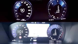 Volvo XC60 D5 vs T5 polestar 0-150 acceleration.