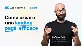 GetResponse Webinar | Come creare una Landing Page Vincente