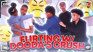 Flirting With Dooda’s Crush In Front Of Him | PRANK ( F!ght Happened)