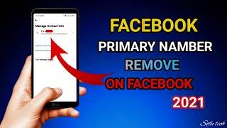 How To Remove Primary Phone Number From Facebook /Facebook Primary Namber Remove Kaise kare