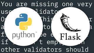 Flask: conditional validation on multiple form fields