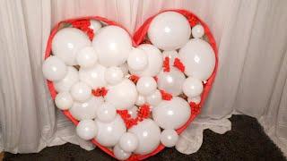 How to/Heart shaped balloon mosaic