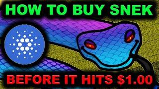 How To Buy $SNEK. The #1 Meme Coin on Cardano! Before it hits $1.00!