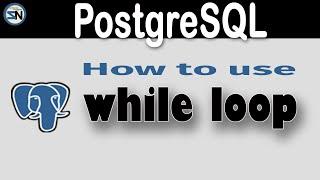 How to use the Postgresql pl/sql WHILE LOOP, with the keywords EXIT and CONTINUE.