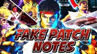 Street Fighter 6: FAKE PATCH NOTES MINI