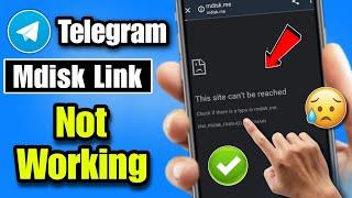 telegram mdisk.me not working | telegram mdisk link not opening  | mdisk.me site can't be reached