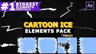 Ice Cracks And Frosty Transitions After Effects Templates