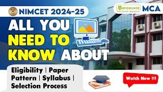 NIMCET 2024 - 25 - Eligibility | Paper Pattern | Syllabus | Selection Process | Detailed Information
