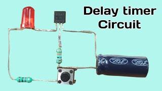 Delay timer circuit for night lamp AC/DC