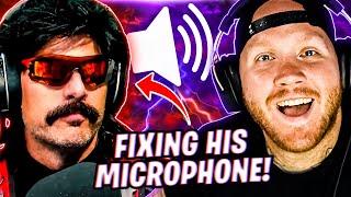 TIMTHETATMAN REACTS TO DOC FIXING HIS MICROPHONE!