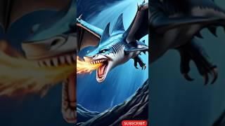 Shark and Dragon|| #viralshort #fusion #hybrid #trending #animals #monsternazim