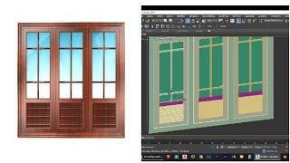 Window Modeling Using 3dsMax | Malayalam