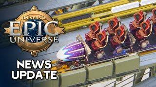 Universal Epic Universe News Update — STARFALL RACERS COASTER TRAIN & NEW CONSTRUCTION