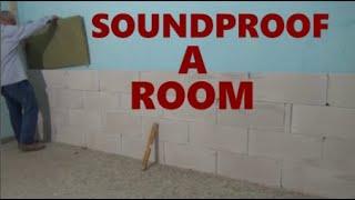 Build a wall with ytong panels.  Soundproof a room