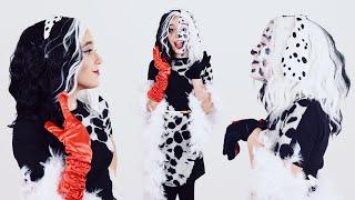 ARRUME-SE COMIGO PARA O HALLOWEEN - CRUELLA DÁLMATA  Minha Fantasia para a Festa de Dia das Bruxas