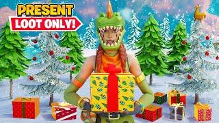 THE PRESENTS LOOT *ONLY* Challenge in Fortnite!