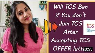 What happens if we dont accept TCS offer letter within 7 days fact check 100% proff included #tcs