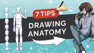How to Draw & Stylize Human ANATOMY - 7 Tips on Body Proportions - Digital Art Tutorial (MediBang)