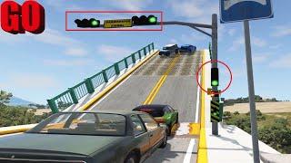 Accidents, Broken Traffic Light Crashes - BeamNG.Drive 2022