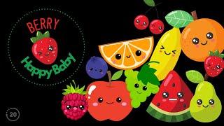 Baby's Happy Colorful Fruit Fun - High Contrast Baby Sensory Video