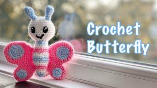 Crochet a Butterfly/ Amigurumi Butterfly/ / Free pattern/ Beginner friendly