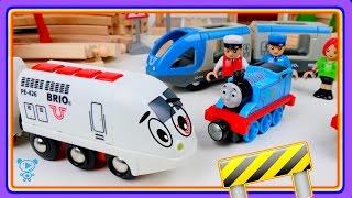 TRIANS FOR CHILDREN VIDEO Brio train set 33277 - brio world rc travel set wooden toys trains review