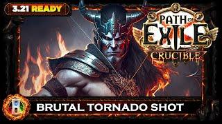 [PoE 3.21] CRUCIBLE LEAGUE: BRUTAL TORNADO SHOT BERSERKER - PATH OF EXILE CRUCIBLE - POE BUILDS