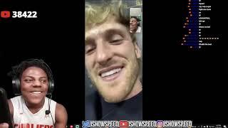 IShowSpeed Facetimes LOGAN PAUL AND JAKE PAUL